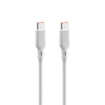SOLOHOUR - Cable de Carga Rápida Type-C a Type-C 1M Blanco 65W 480Mbps