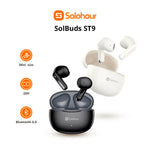 Audífonos Inalámbricos Solohour Solbuds ST9 Negro Bluetooth 6.0