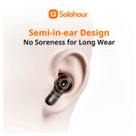 Audífonos Inalámbricos Solohour Solbuds ST9 Negro Bluetooth 6.0