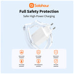 Kit Cargador Rápido SoloHour A301L 30W GaN + Cable USB-C a Lightning