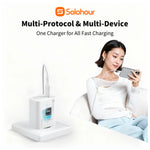 Kit Cargador Rápido SoloHour A301L 30W GaN + Cable USB-C a Lightning