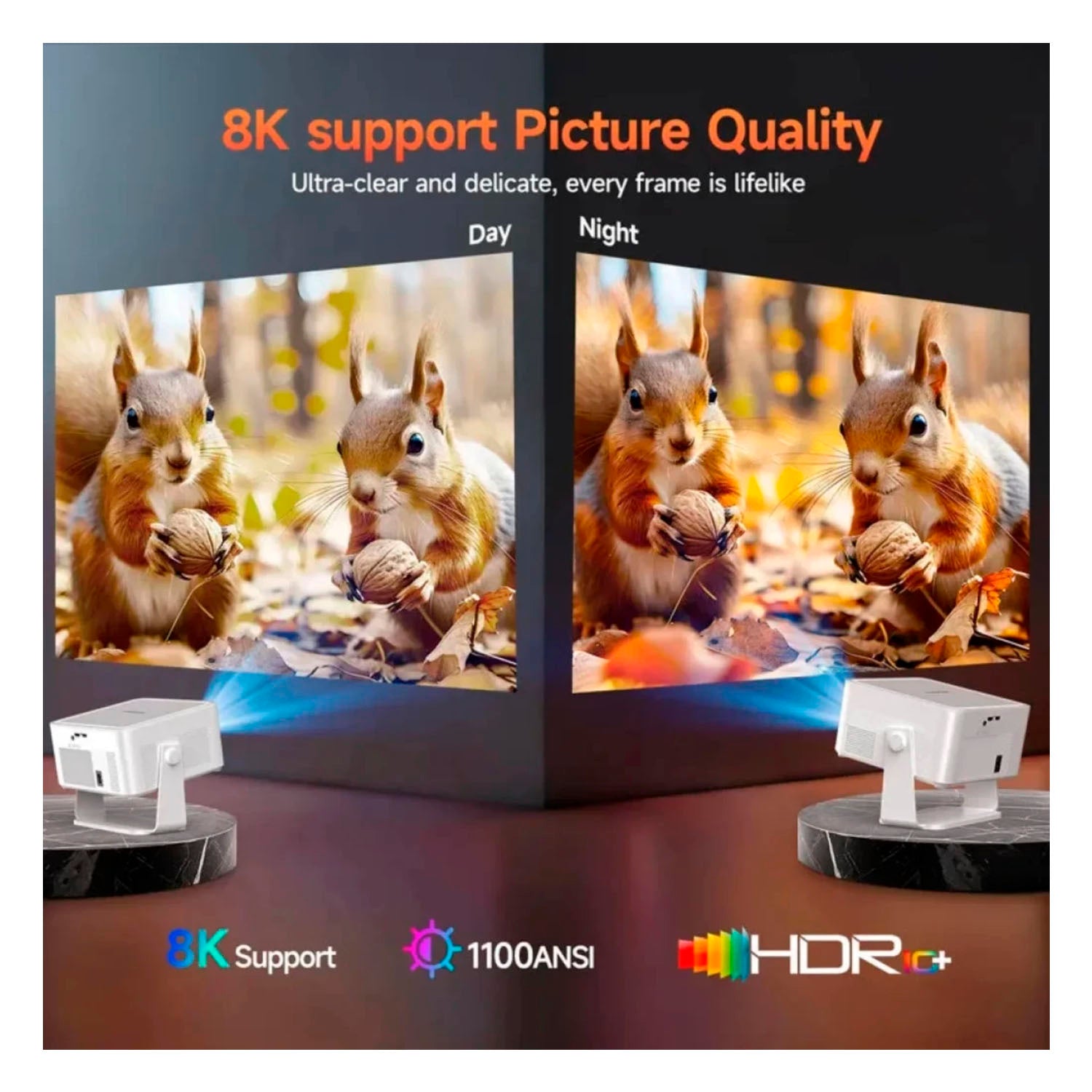 MAGCUBIC - Proyector HY450 Max Blanco Full HD 1080P 1100 ANSI