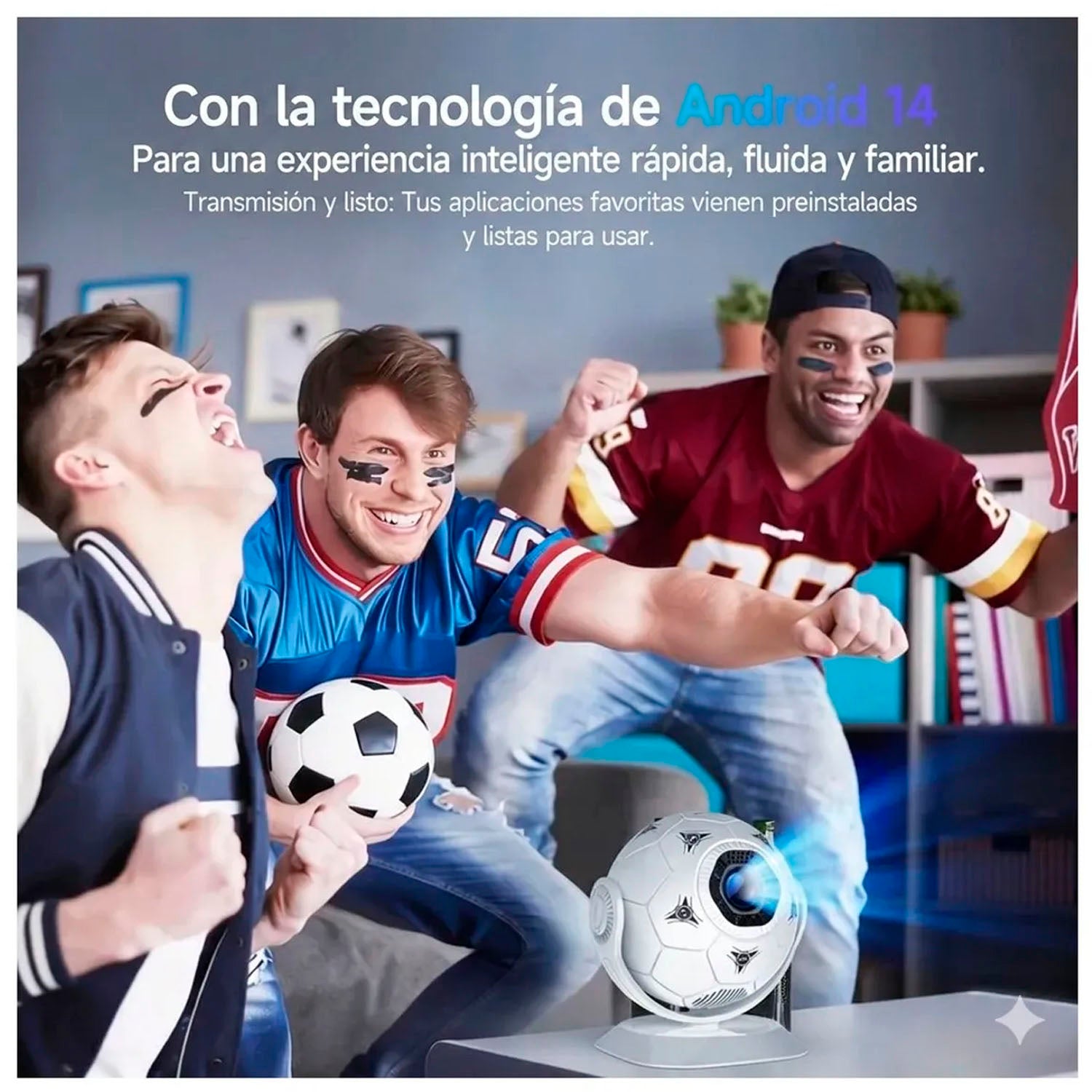 MAGCUBIC - Proyector HY300F Blanco Android 180° Bluetooth