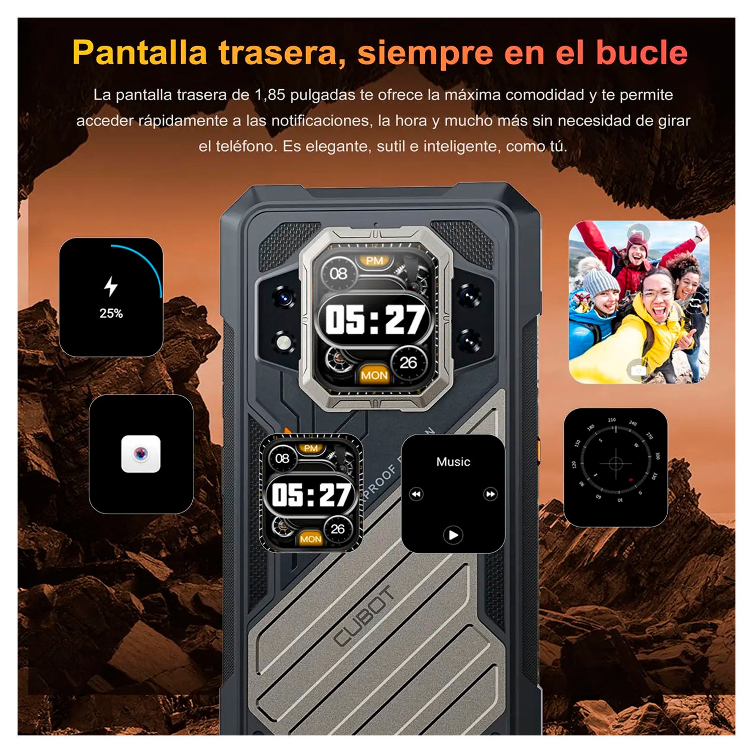 CUBOT - Smartphone KingKong X Pro Negro 256GB 12GB RAM 5G 6.72"