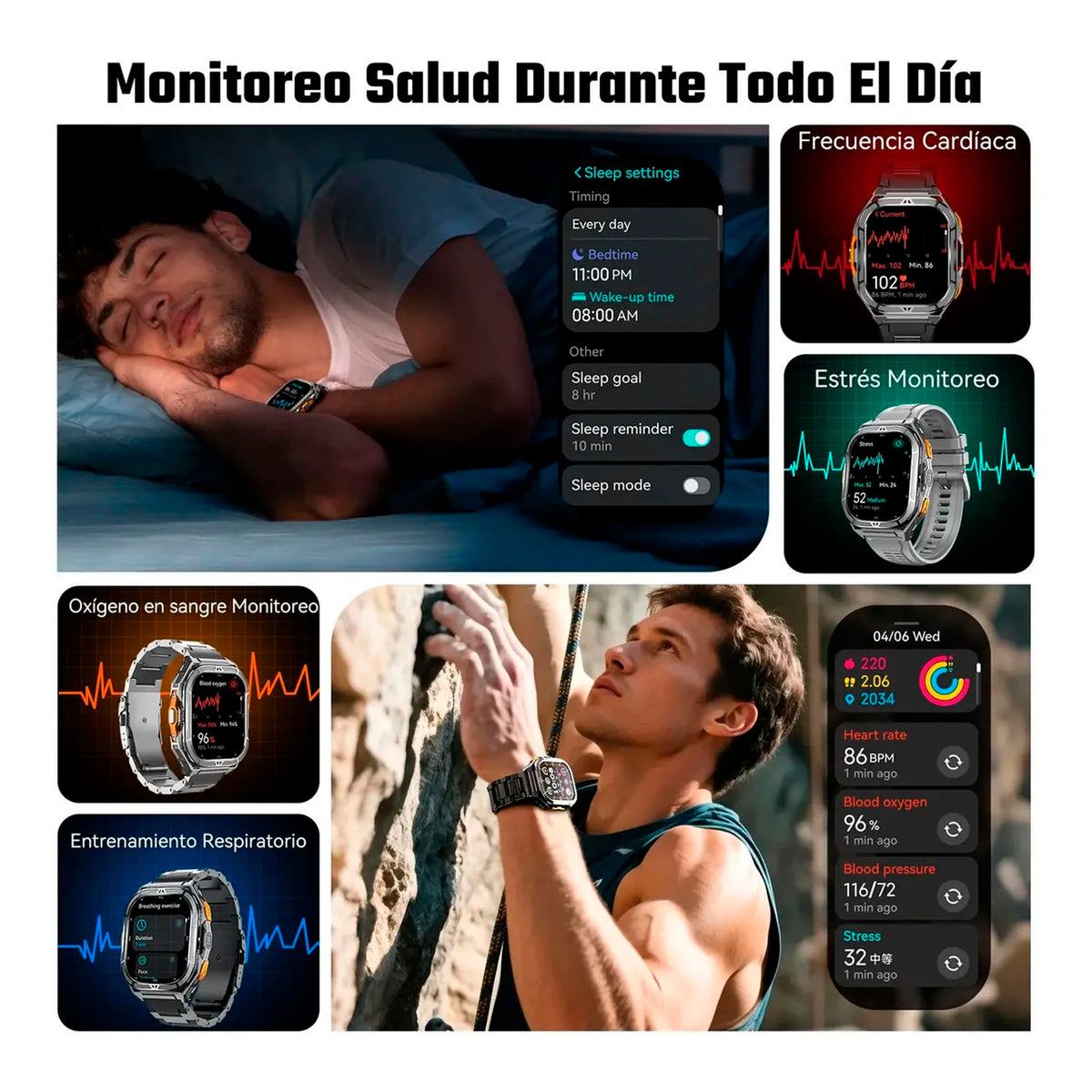 Smartwatch Cubot GT3 Gris Pantalla AMOLED y Llamadas Bluetooth