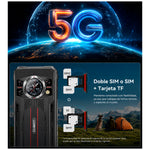 CUBOT - Smartphone KingKong 11 Negro 256GB 16GB RAM Resistente