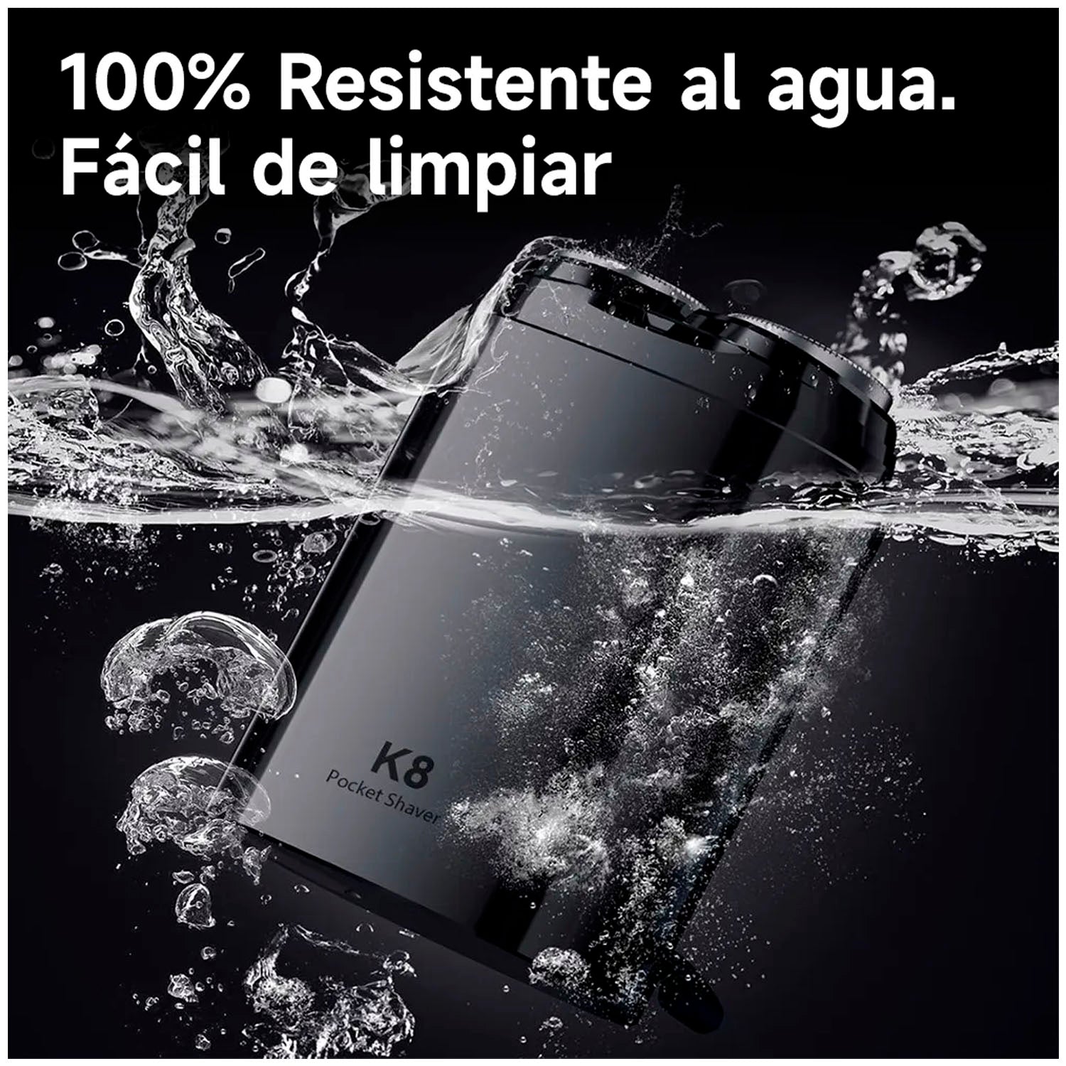 ENCHEN - Afeitadora Eléctrica Portátil K8 Negro USB-C