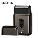 ENCHEN - Mini Afeitadora Eléctrica MS003 Negro Portátil USB-C