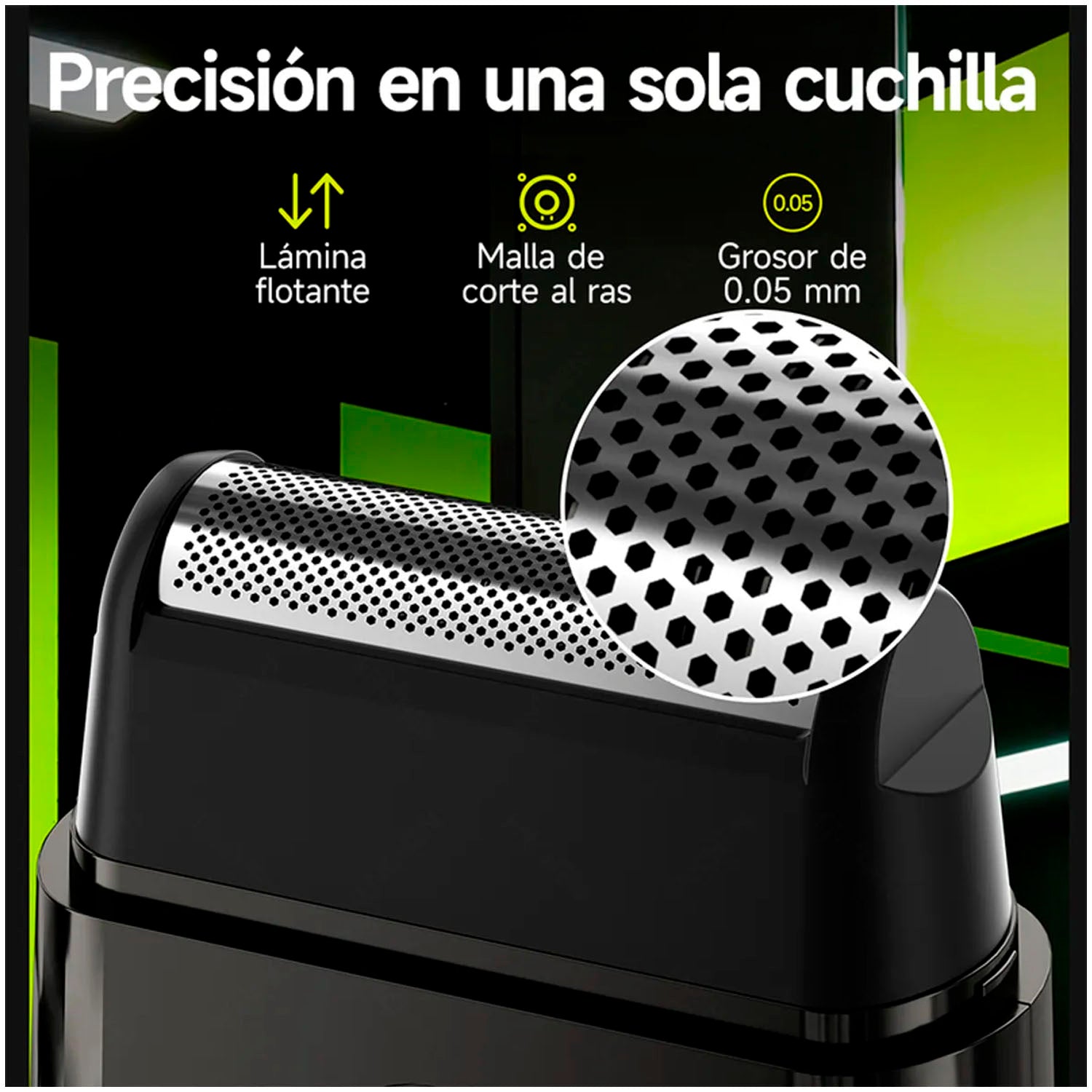 ENCHEN - Mini Afeitadora Eléctrica MS003 Negro Portátil USB-C