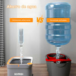 Bomidi - Trapeador Giratorio M20 Gris 3 en 1 Doble Compartimento
