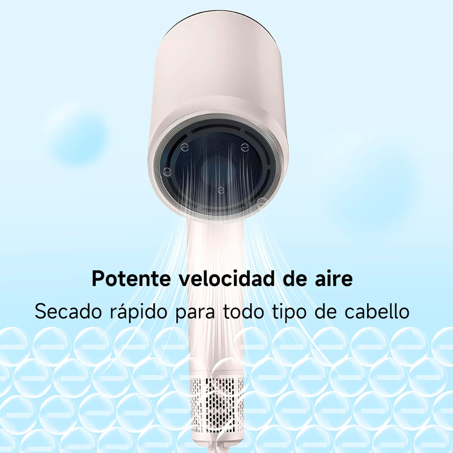 Bomidi - Secadora de Cabello HD04 Blanco Iones de Plasma Alta Velocidad