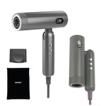 BOMIDI - Secadora de Cabello Profesional HD08 Gris Plegable 90° Multivoltaje