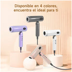 BOMIDI - Secadora de Cabello Profesional HD08 Plegable Blanco Multivoltaje