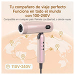 BOMIDI - Secadora de Cabello Profesional HD08 Plegable Dorado Multivoltaje