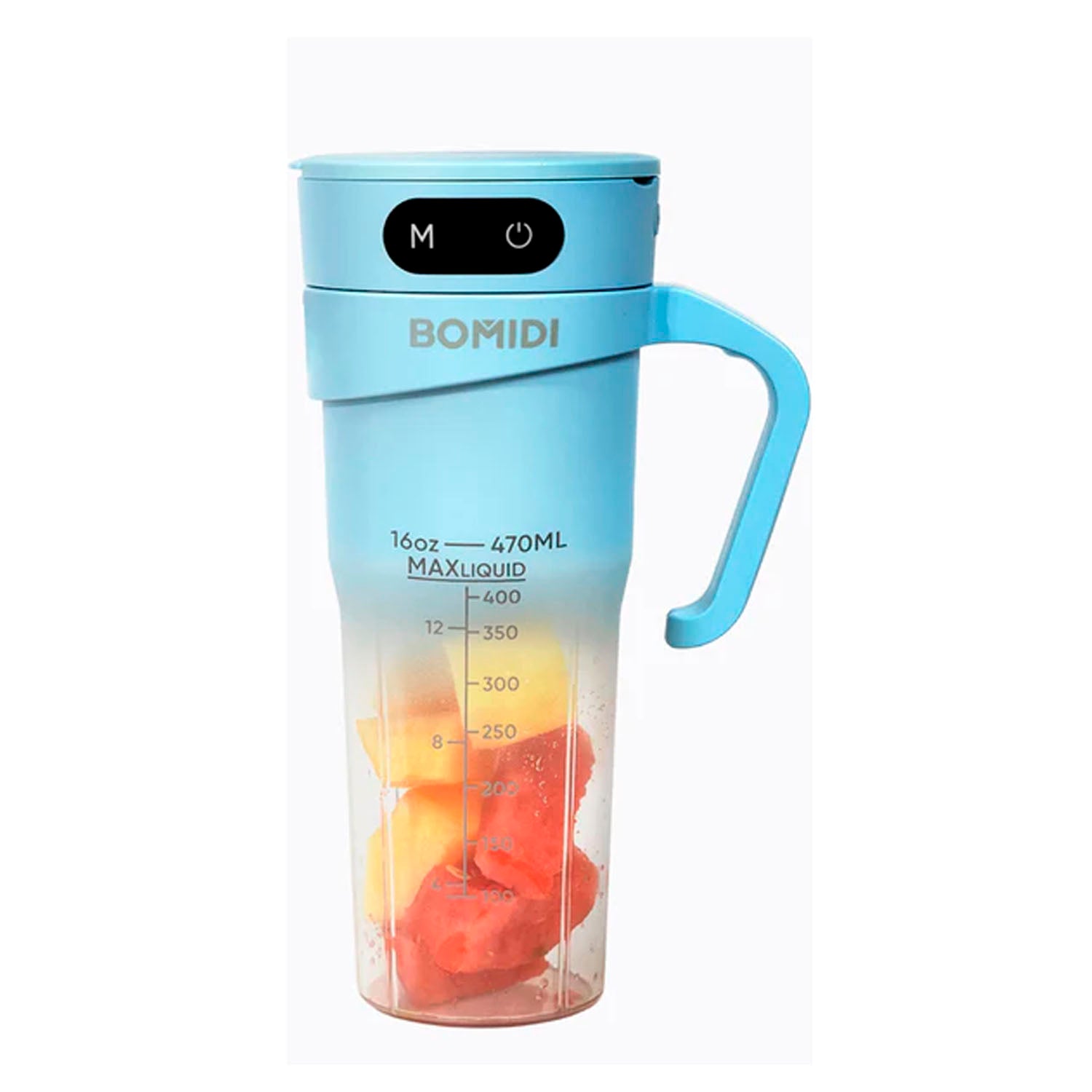 BOMIDI - Licuadora Portátil JB01 Celeste 380ml Recargable USB
