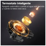 BOMIDI - Hervidor Eléctrico Retro YD-1831 Verde 1.7L 1500W