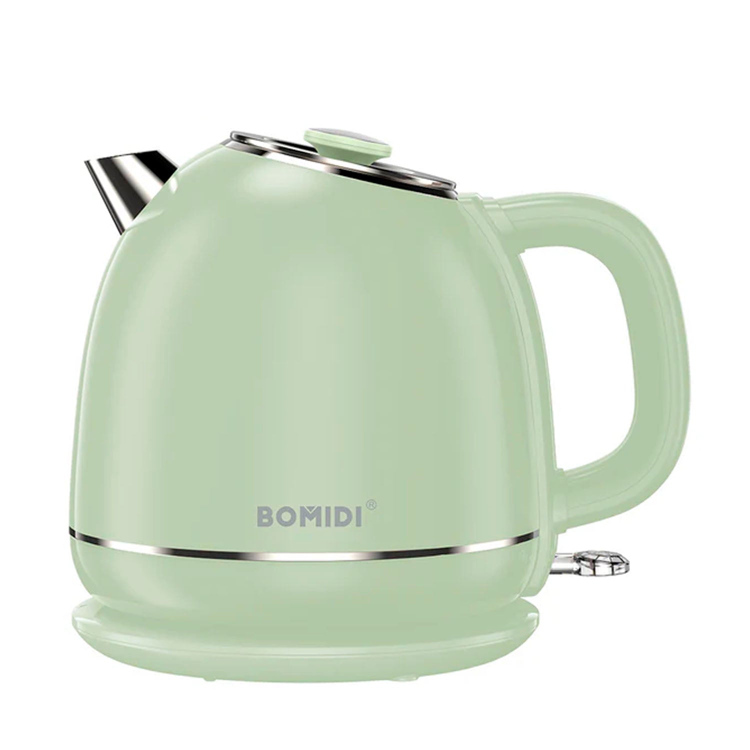 BOMIDI - Hervidor Eléctrico Retro YD-1831 Verde 1.7L 1500W