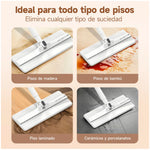 BOMIDI - Trapeador Escurridor M21 Blanco 360° con Sistema de Agua Limpia y Sucia