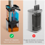 BOMIDI - Trapeador Escurridor M21 Blanco 360° con Sistema de Agua Limpia y Sucia