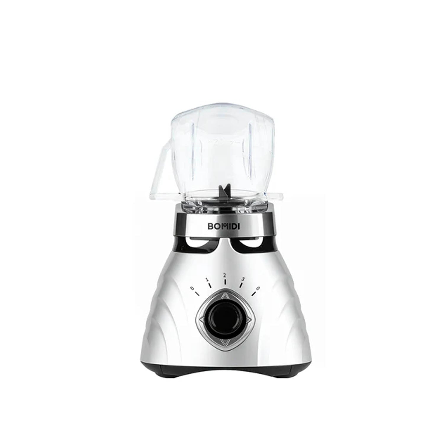 BOMIDI - Licuadora BJ01 Silver 1000W Vaso de Vidrio 1.5L + Vaso Portátil