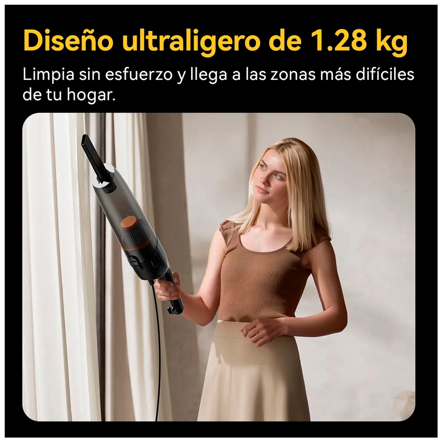DEERMA - Aspiradora 2 en 1 DX170 Blanco 600W