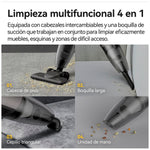 DEERMA - Aspiradora DX120C Blanca 2 en 1 600W