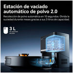 DEERMA - Aspiradora Robot Inteligente DEM-S30 Negra con Estación de Vaciado Automático