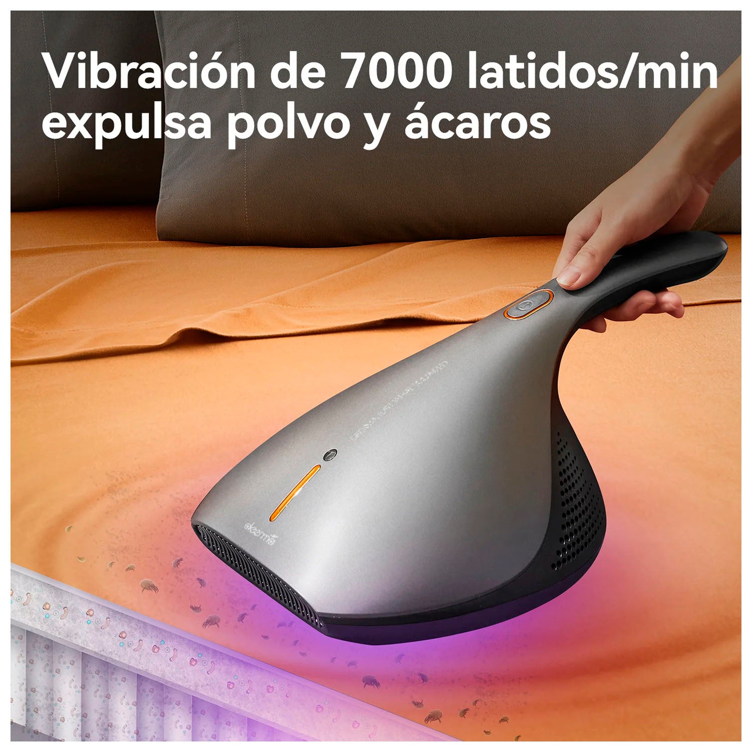 DEERMA - Aspiradora Anti Ácaros EX919 UV-C 13000Pa