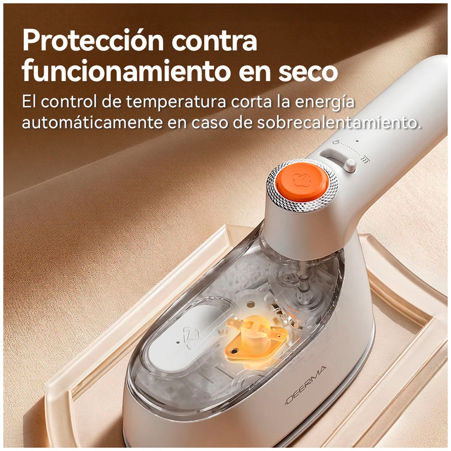 DEERMA - Plancha y Vaporizador Portátil GT01 Blanco 1400W