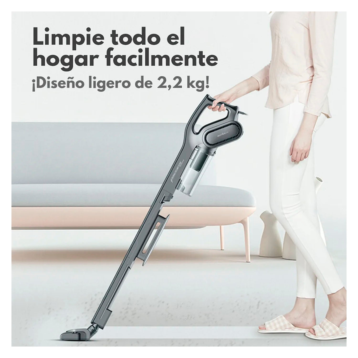 DEERMA - Aspiradora DX700S Gris 2 en 1 600W
