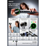 REMAX - Secadora de Cabello RS-HD06 Negro Alta Velocidad 1600W