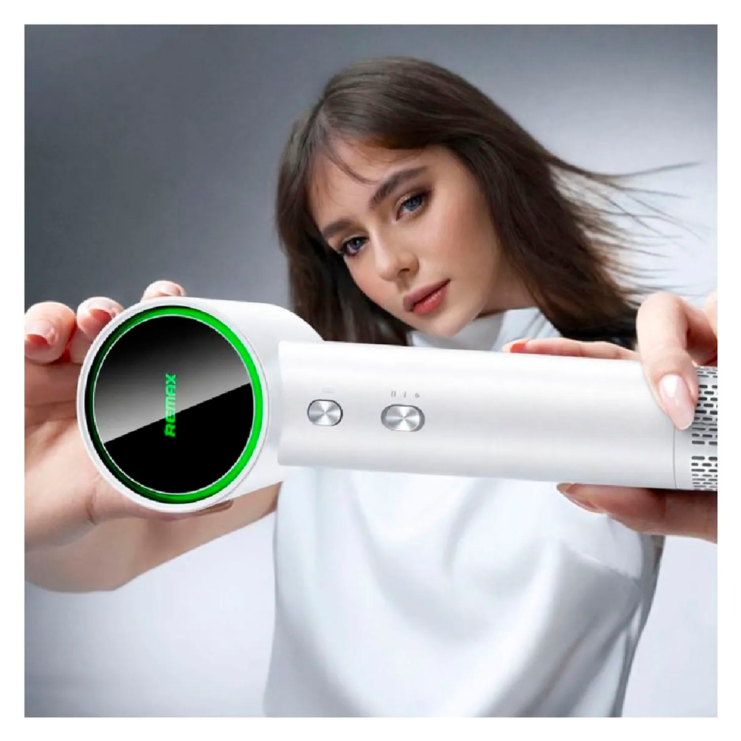 REMAX - Secadora de Cabello RS-HD06 Blanco Alta Velocidad 1600W