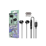 REMAX - Audífonos Alámbricos RM-512A Negro USB Tipo-C con Micrófono
