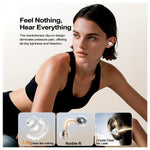 REMAX - Audífonos Inalámbricos OWS-20 Blanco Open Ear Bluetooth 5.3