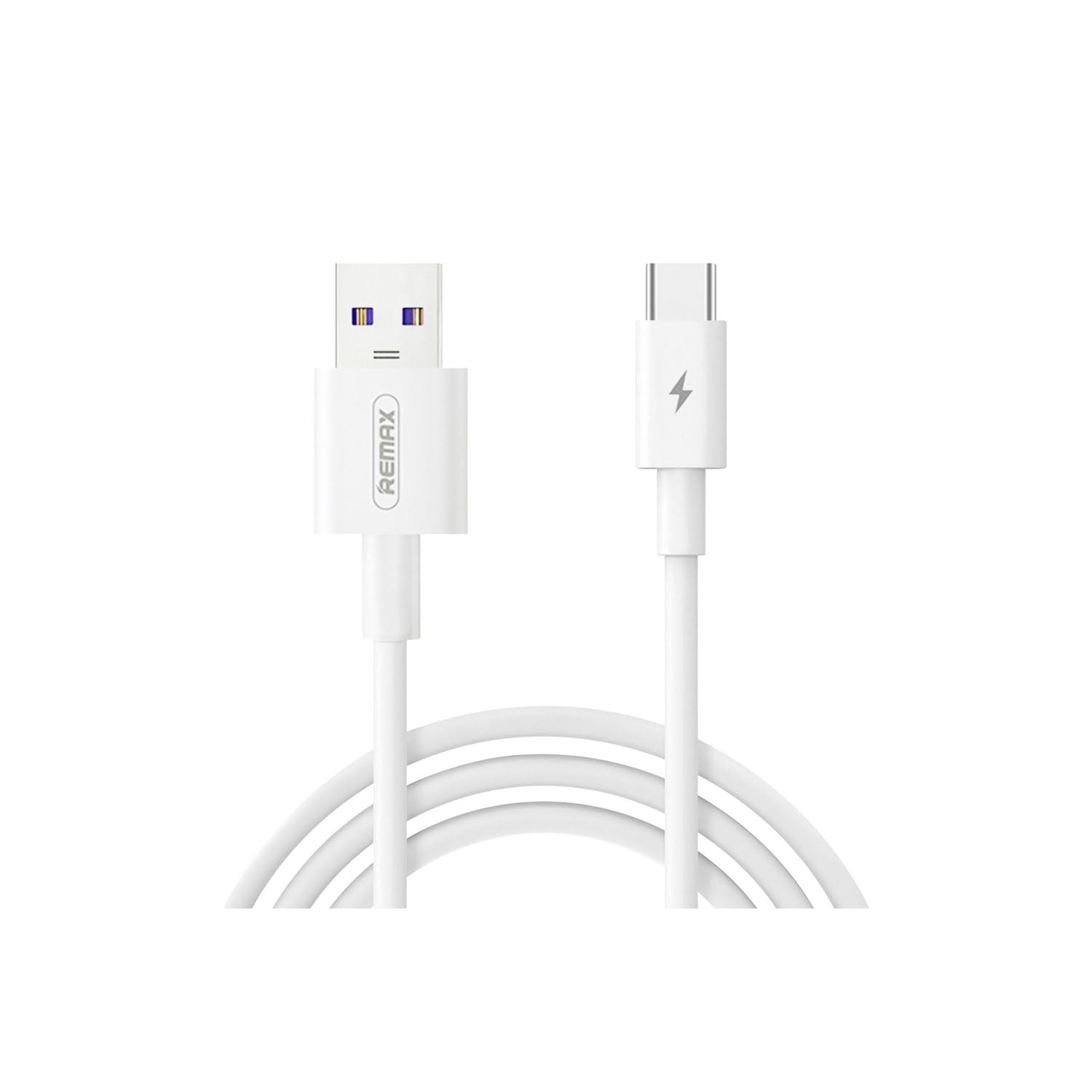REMAX - Cable RC-183A USB a USB Tipo-C Blanco 6A Carga Rápida 2m