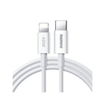 REMAX - Cable USB-C a Lightning RC-183i Blanco 2 Metros Carga Rápida PD