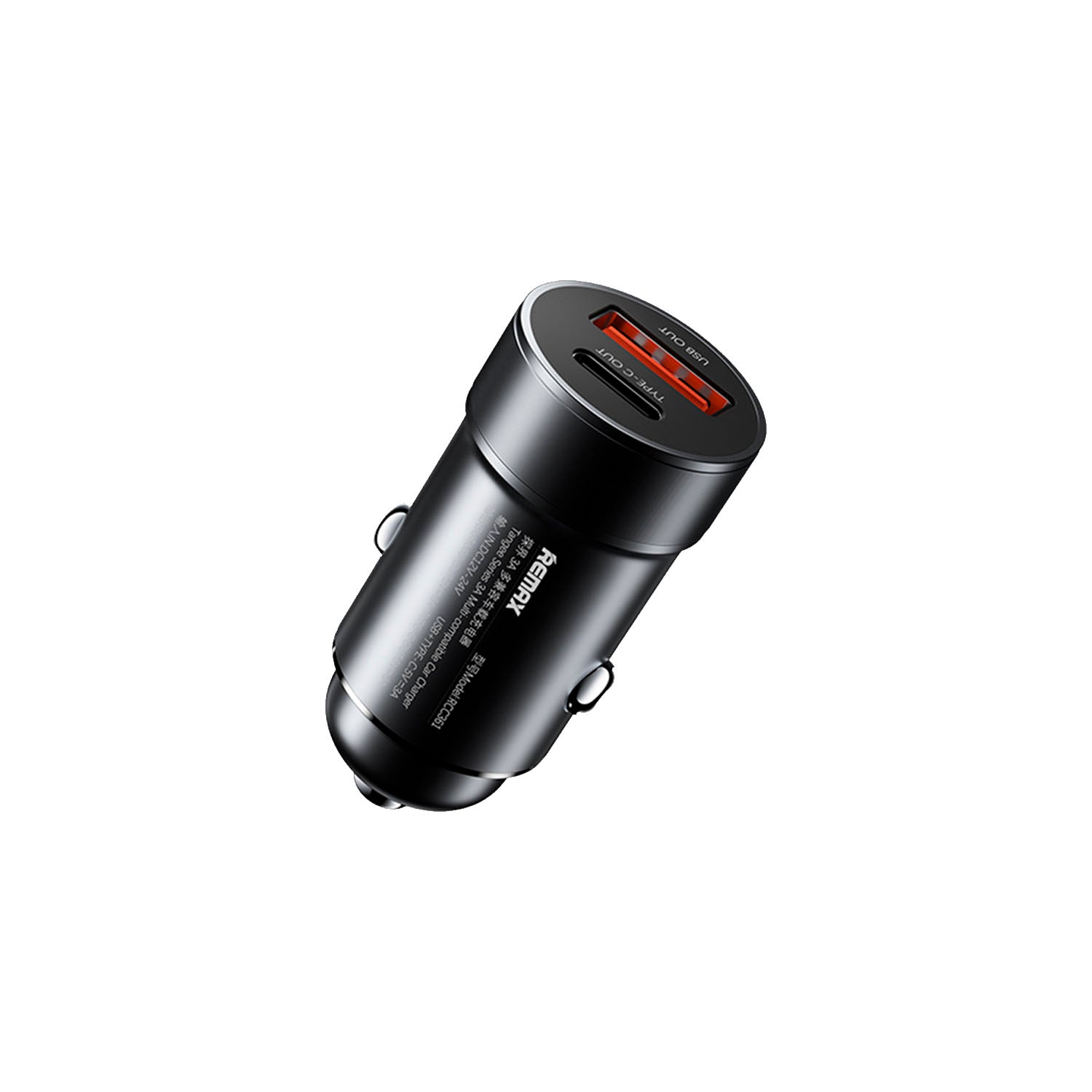 REMAX - Cargador de auto RCC361 Negro 3A USB-A