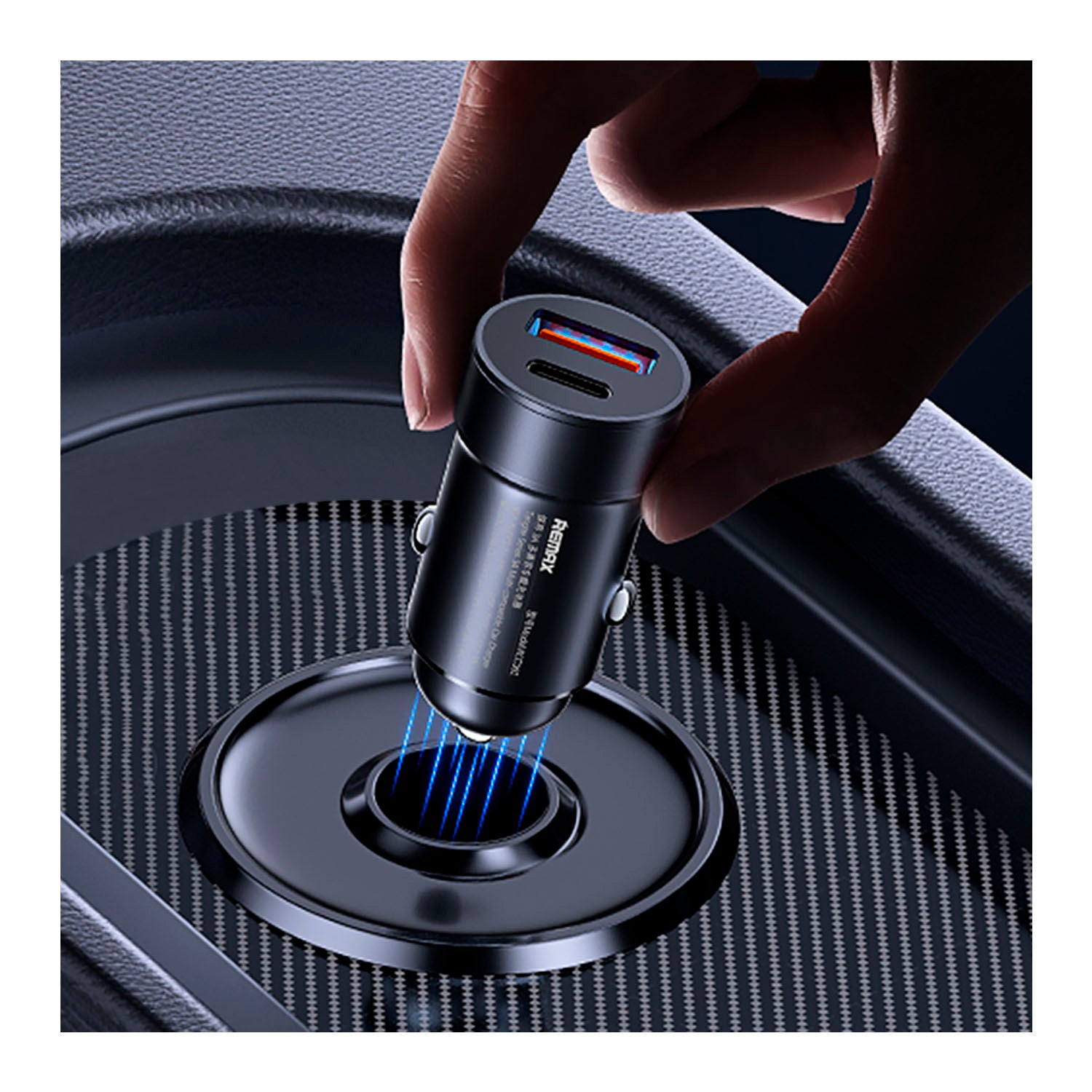 REMAX - Cargador de auto RCC361 Negro 3A USB-A