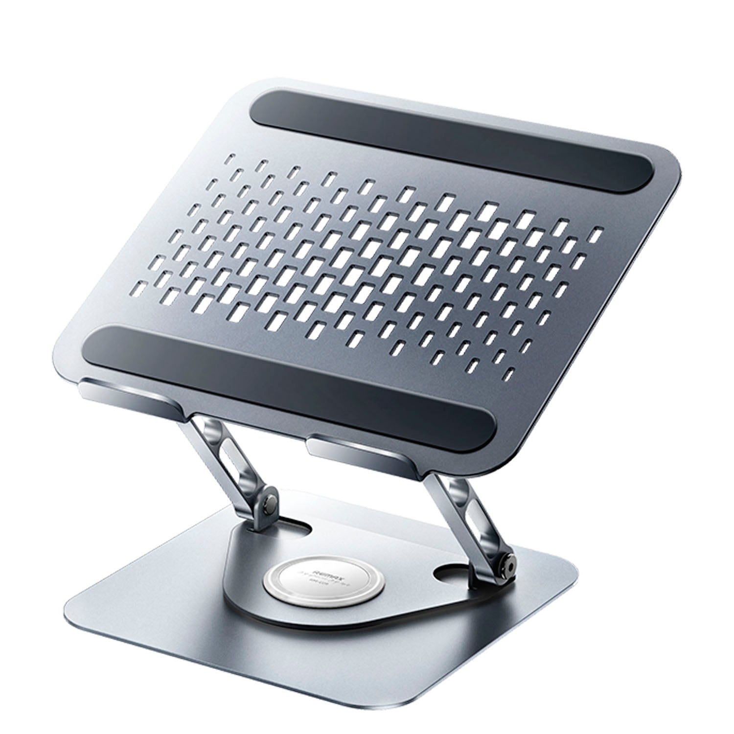 Remax - Soporte Notebook RM-C09 Gris Giratorio Ajustable Ergonómico