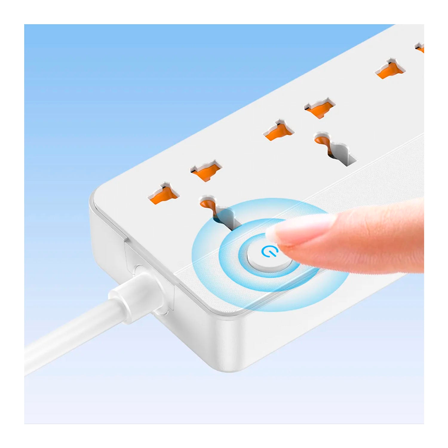 REMAX - Extensión Power Strip RP-U153 Blanco 3 Tomas AC USB USB-C 20W