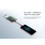Remax - Power Bank Magnético MP-6 Gris 10000mAh Pantalla LED