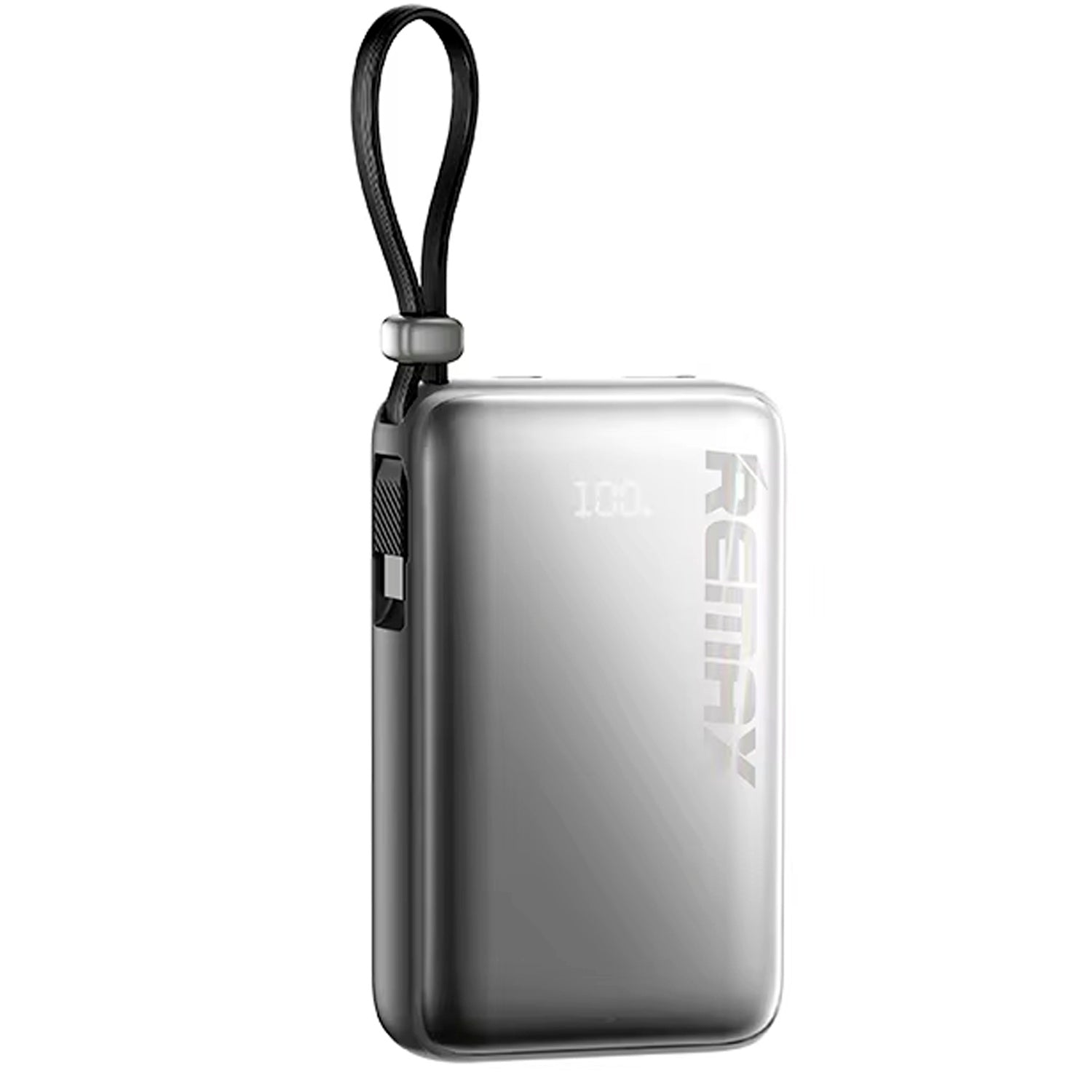 Remax - Power Bank RPP-19 Silver 10000mAh Cable Integrado