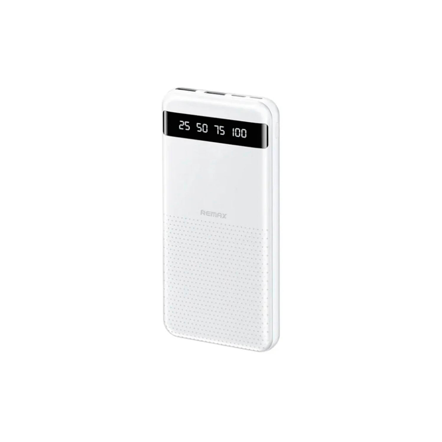 REMAX - Power Bank RPP-10 Blanco 10000mAh Carga Rápida 12W