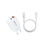 REMAX - Cargador Rápido RP-U120 Blanco 20W Fast Charger Set