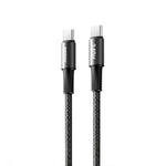 REMAX - Cable CB25 USB Tipo-C a USB Tipo-C Negro 240W Carga Rápida 1.2m