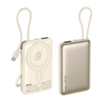 REMAX - Power Bank Magnético MC-01 3 en 1 Silver 10000mAh 15W