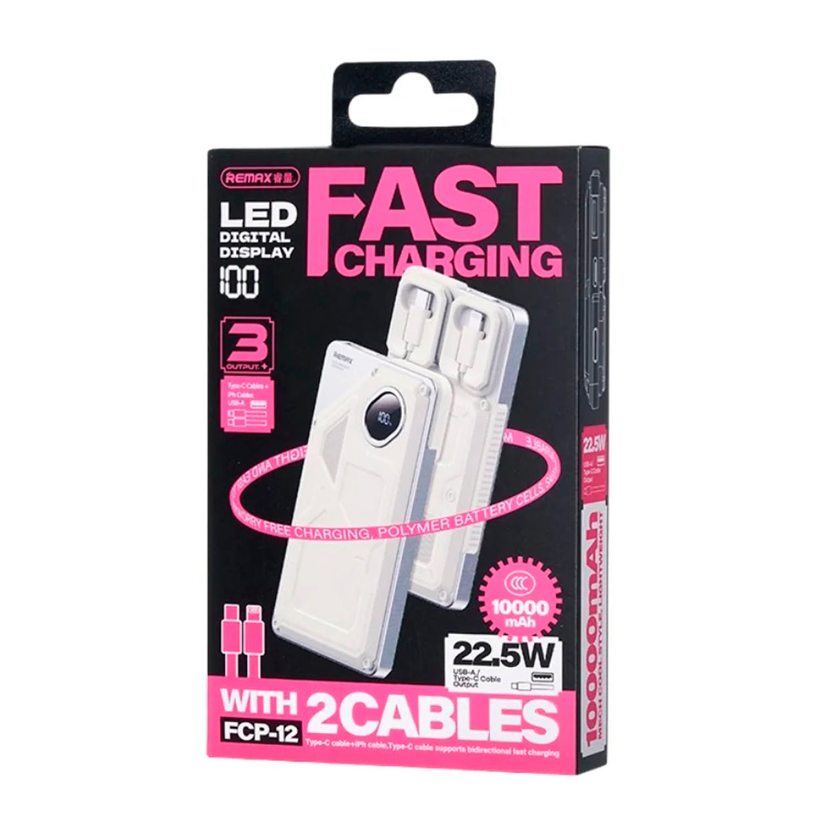 Power Bank Remax FCP-12 Beige 10000mAh 22.5W + PD 20W
