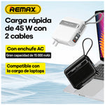 Power Bank Remax RPP-588 Negro 15000mAh 45W PD
