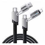 Cable de Carga Remax RC-C189 65W 4 en 1 Negro USB-C Lightning