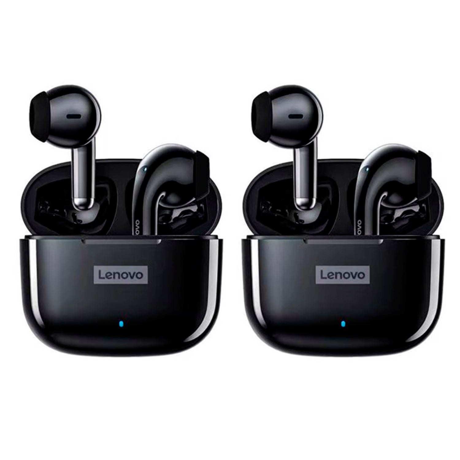 Lenovo - Pack x2 Audífonos LP40 Pro Negro TWS IPX5 Bluetooth 5.1